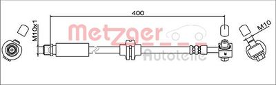 Тормозной шланг METZGER 4111622 для OPEL AMPERA