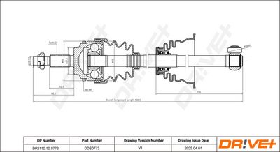 ANTRIEBSWELLE DR!VE+ DP2110100773