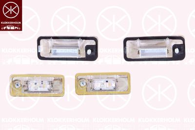 Фонарь освещения номерного знака KLOKKERHOLM 00140859 для AUDI A6