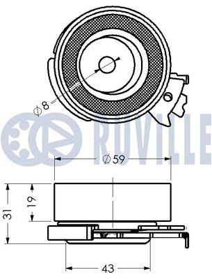 ROLA INTINZATOR CUREA DISTRIBUTIE RUVILLE 540068 1