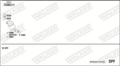 Изпускателна система WALKER BWK057251B