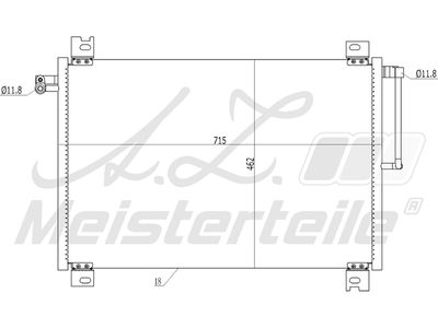 кондензатор, климатизация A.Z. Meisterteile AZMT-45-030-1203