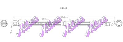 KAWE H4804 Тормозной шланг  для CHEVROLET  (Шевроле Вектра)