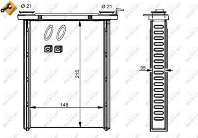 Heat Exchanger, interior heating 54346