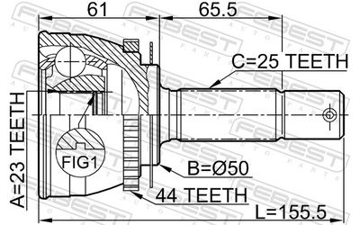 Joint Kit, drive shaft 1210-002A44