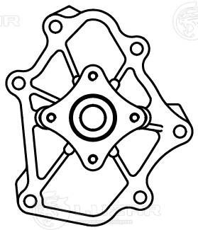 LUZAR LWP 1405 Помпа (водяной насос) для NISSAN TITAN (A60) 5.6 4WD