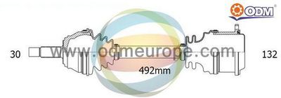 Приводной вал Multiparts 18-082420 для FIAT FULLBACK