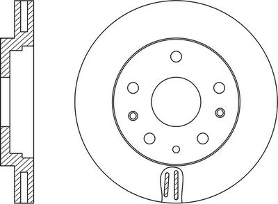 Тормозной диск FIT FR0607V для MAZDA CX-7