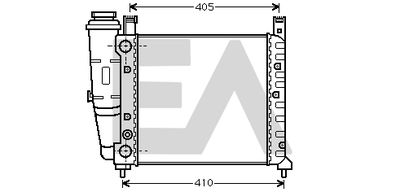Радиатор, охлаждение двигателя EACLIMA 31R25014 для FIAT UNO