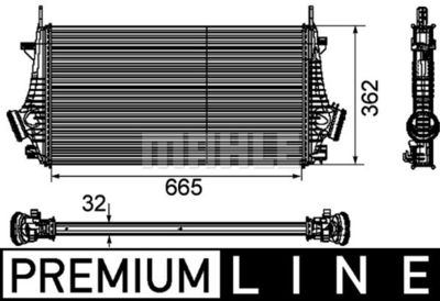 Интеркулер MAHLE CI 191 000P для CHEVROLET MALIBU