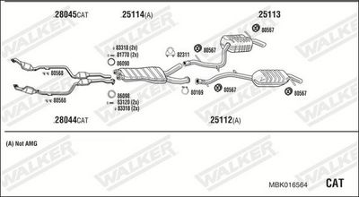 Изпускателна система WALKER MBK016564