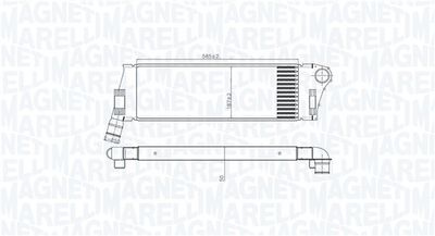 Chłodnica powietrza doładowującego MAGNETI MARELLI 351319206240