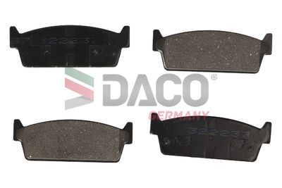 Комплект тормозных колодок, дисковый тормоз DACO Germany 322237 для INFINITI M30