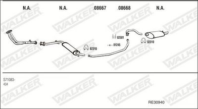 Изпускателна система WALKER RE30940