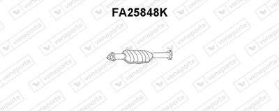 Катализатор VENEPORTE FA25848K для FIAT TEMPRA