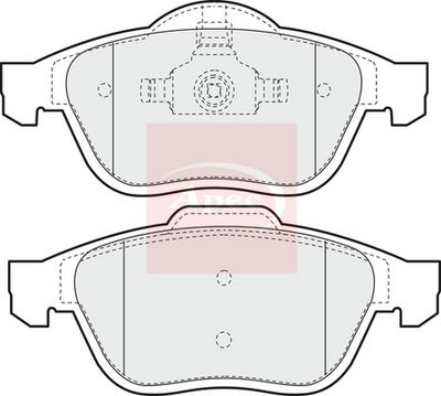 APEC Brake Pad Set, disc brake PAD1186