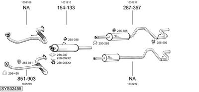 Изпускателна система BOSAL SYS02455