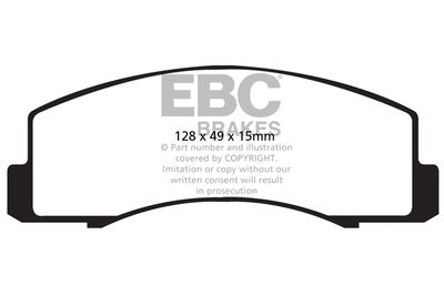 Комплект тормозных колодок, дисковый тормоз EBC Brakes DP22035 для TOYOTA CAMRY