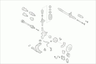 SUSPENSIE ROATA SACHS VWGOLFFS048