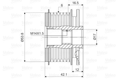 SISTEM ROATA LIBERA GENERATOR VALEO 588011 1