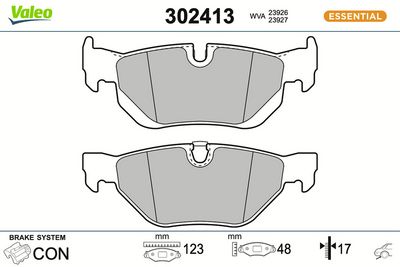 BREMSBELAGSATZ SCHEIBENBREMSE