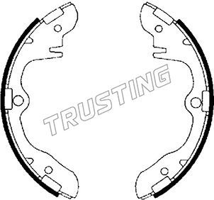 Комплект тормозных колодок TRUSTING 049.109 для ASIA MOTORS ROCSTA