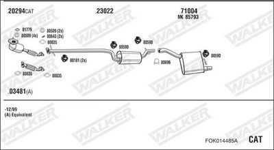 ABGASANLAGE WALKER FOK014485A