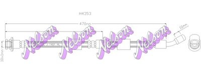 KAWE H4353 Тормозной шланг  для NISSAN MICRA II (K11) 1.0 i 16V