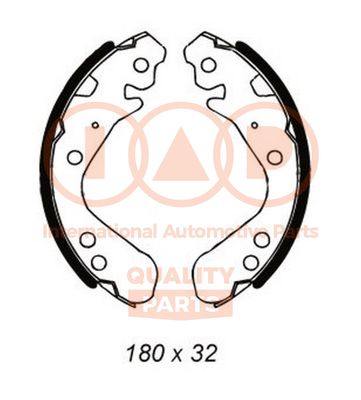 Комплект тормозных колодок IAP QUALITY PARTS 705-06083 для HONDA JAZZ