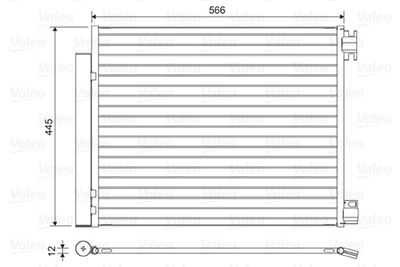 Kondensor, klimatanläggning VALEO 822569
