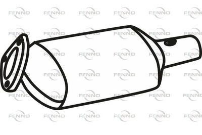 Filtr sadzy / filtr cząstek stałych, układ wydechowy FENNO P8805DPF