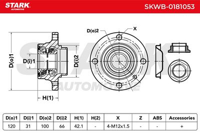 комплект колесен лагер STARK SKWB-0181053