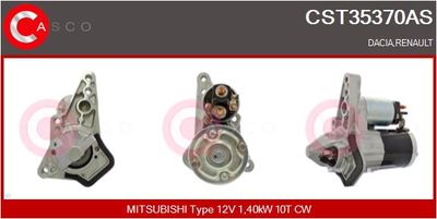 CASCO CST35370AS Стартер для DACIA DOKKER Express Автофургон / микроавтобус 1.6