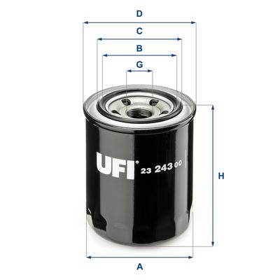 UFI 23.243.00 Масляный фильтр  для HONDA LOGO (Хонда Лого)