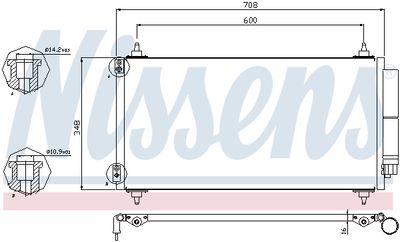 CONDENSATOR CLIMATIZARE NISSENS 940146 6