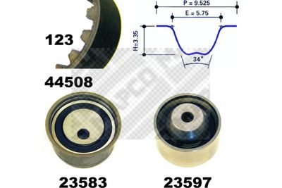 73508 MAPCO Комплект ремня ГРМ