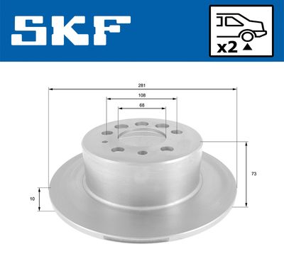 DISC FRANA SKF VKBD90101S2 1