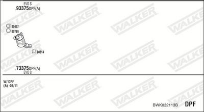 Изпускателна система WALKER BWK032113B