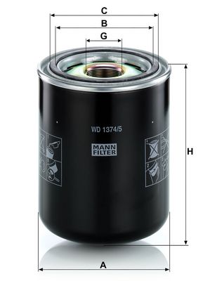 Hydraulisch filter (geschroefd) past: CLAAS 616, 656, 696, 816, 826, 836 JOHN DEERE 200 LC, 360DC, 360DG, 460DG, 4995, 540G II, 540G III, 548G II, 548G III, 624E, 624G, 640D, 640E, 640G II, 648D