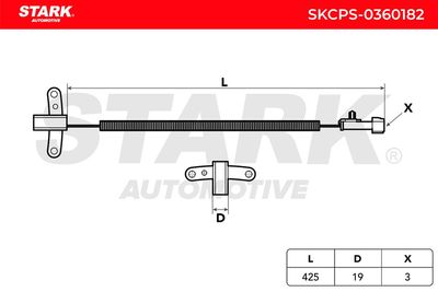импулсен датчик, колянов вал STARK SKCPS-0360182
