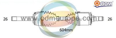Приводной вал Multiparts 18-052170 для FORD RANGER