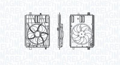 вентилатор, охлаждане на двигателя MAGNETI MARELLI 069422928010