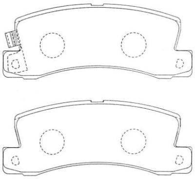 AISIN ASN-207F Тормозные колодки и сигнализаторы  для LEXUS RX (MCU15) 300 (MCU10_)