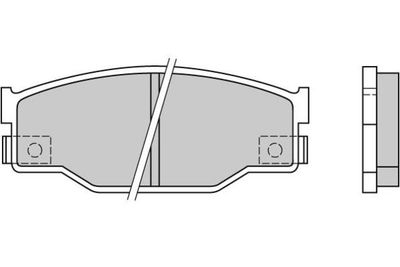 Комплект тормозных колодок, дисковый тормоз E.T.F. 12-0403 для ISUZU GEMINI