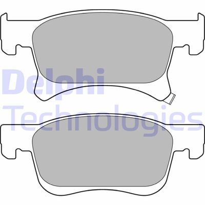 Комплект тормозных колодок, дисковый тормоз DELPHI LP3164 для OPEL ADAM