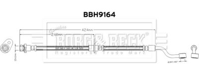 спирачен маркуч BORG & BECK BBH9164