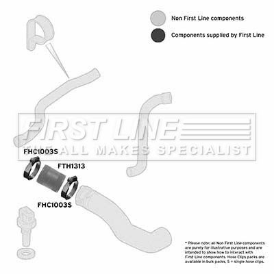 Charge Air Hose FIRST LINE FTH1313