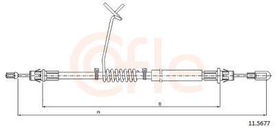 Cable Pull, parking brake 92.11.5677