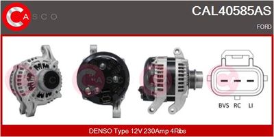 Генератор CASCO CAL40585AS для FORD S-MAX