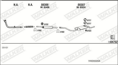 Изпускателна система WALKER VW20520A